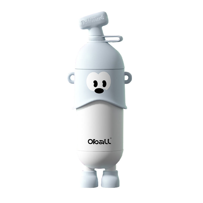 Oball Pop Stainless Steel Vacuum Tumbler Botol Minum Anak-anak Dewasa Boneka Lucu dengan Sedotan Gelas Tali Banana Tahan Korosi Asam dan Basa Tanpa Bau Aneh