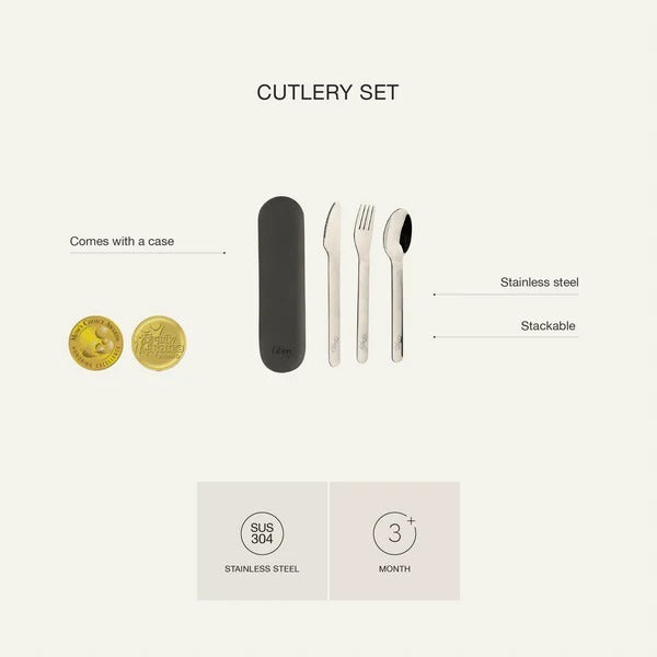 Citron Cutlery Set with Case