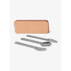 Citron Stainless Steel Cutlery with Pouch - Blush Pink