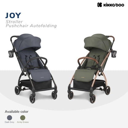 Kikkaboo Pushchair Autofolding Joy Dark Grey