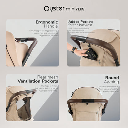 Oyster Stroller Mini Plus Carbonite Black Chassis / Stroller Anak