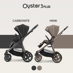 Oyster 3 Stroller Plus Carbonite Gunmetal Chassic
