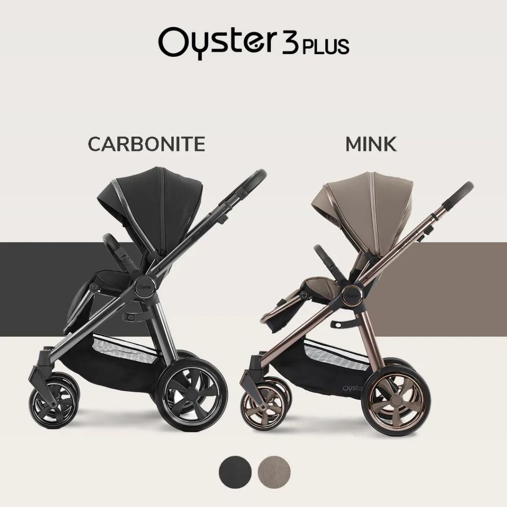 Oyster 3 Stroller Plus Carbonite Gunmetal Chassic
