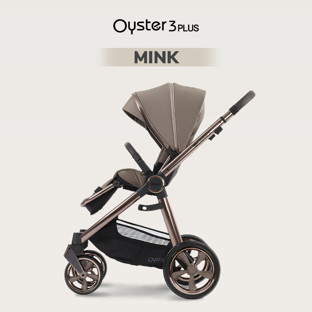 Oyster 3 Stroller Plus Mink Bronze Brown Chassic