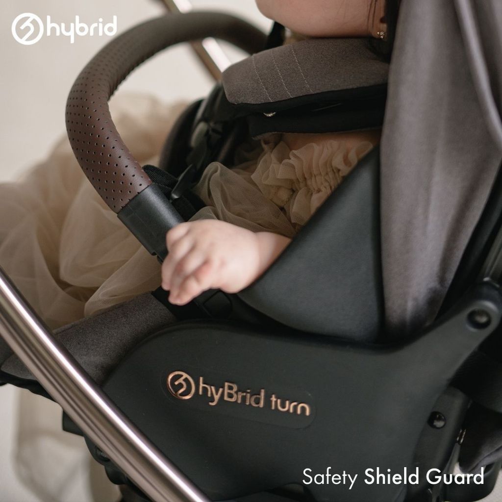 Hybrid Stroller Mini Turn Caramel (Include Raincover + Cup Holder + Front Armrest)