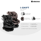 Kikkaboo Car seat 0-1-2-3 (0-36 kg) Shift ISOFIX Black / Dark Grey / Brown