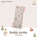 Baabaasheepz Bedtime Buddy Christmas 2 Beige with Checkers tag Red (S/M/L/XL)