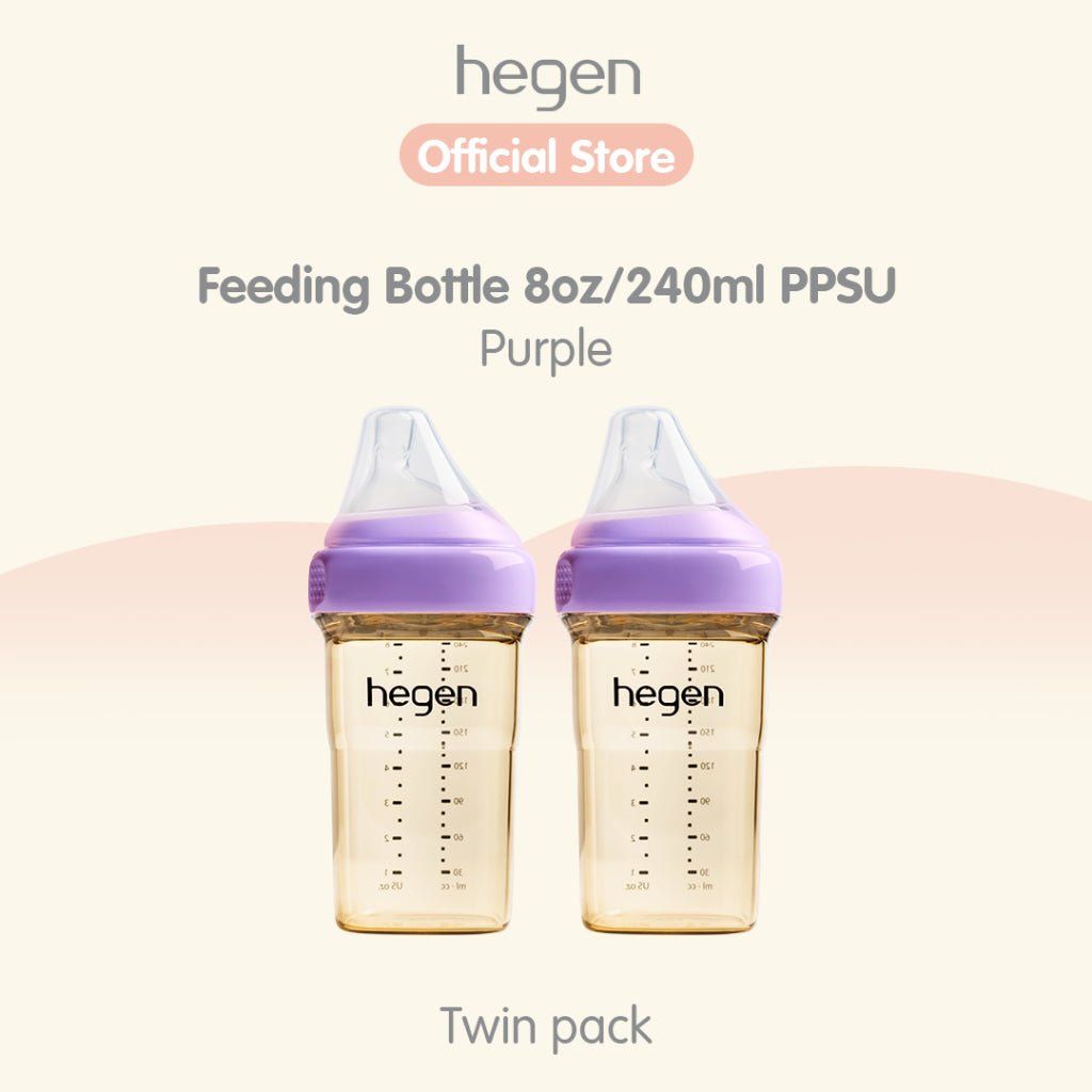Hegen PCTO™ Feeding Bottle PPSU (available in 3 Colours) 2-Pack / Hegen Botol Susu Anak PPSU Warna