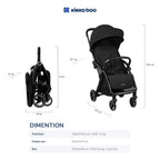 Kikkaboo Pushchair Autofolding Ciela Black