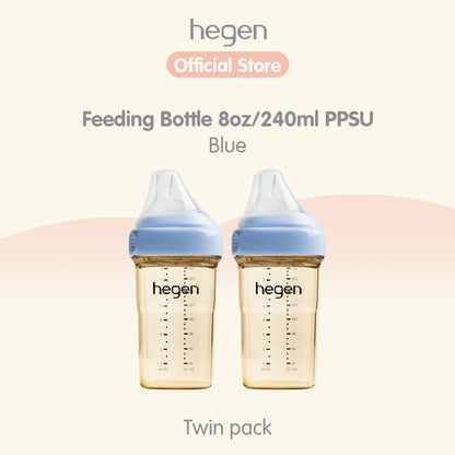 Hegen PCTO™ Feeding Bottle PPSU (available in 3 Colours) 2-Pack / Hegen Botol Susu Anak PPSU Warna