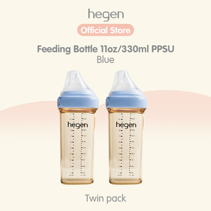 Hegen PCTO™ Feeding Bottle PPSU (available in 3 Colours) 2-Pack / Hegen Botol Susu Anak PPSU Warna