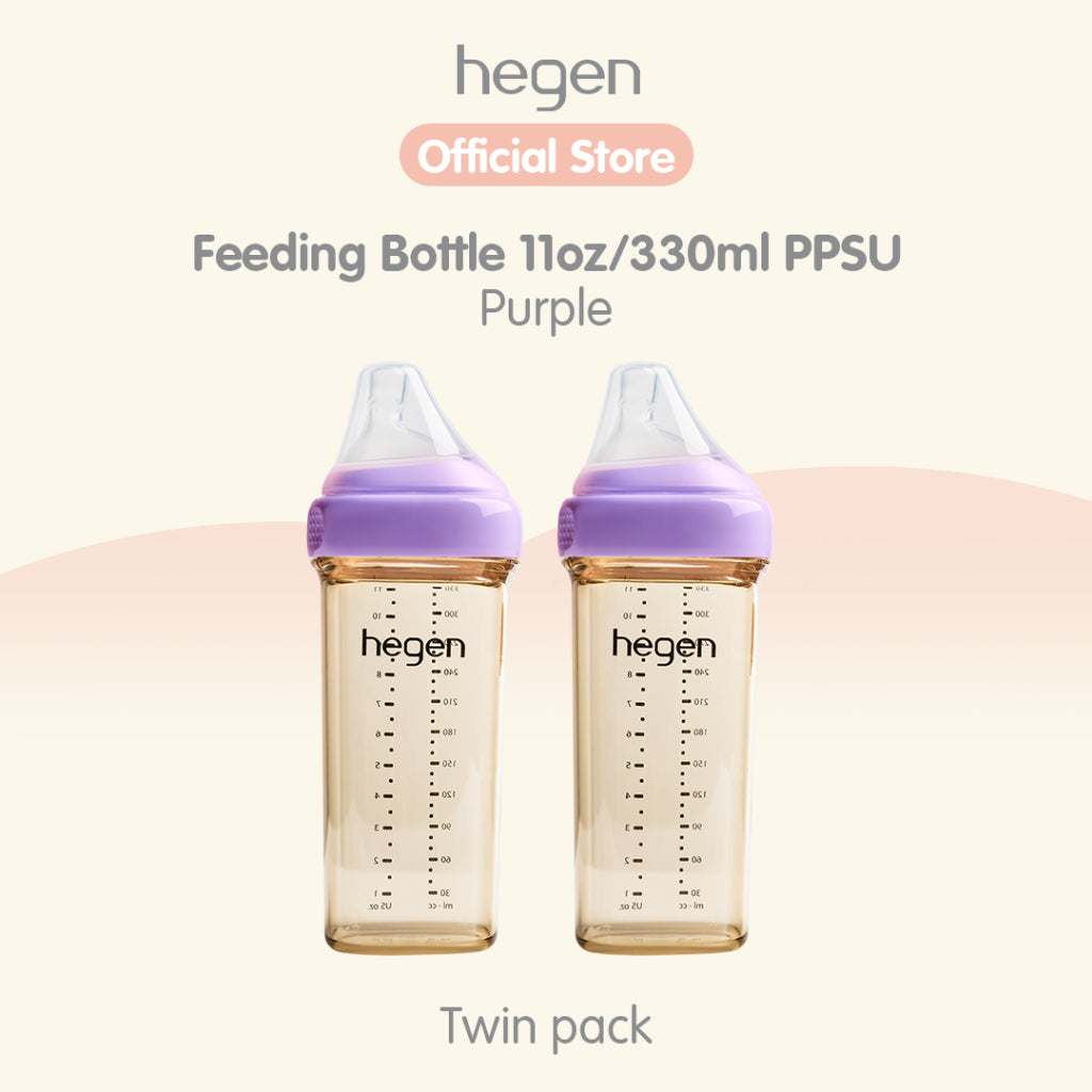Hegen PCTO™ Feeding Bottle PPSU (available in 3 Colours) 2-Pack / Hegen Botol Susu Anak PPSU Warna