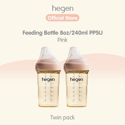 Hegen PCTO™ Feeding Bottle PPSU (available in 3 Colours) 2-Pack / Hegen Botol Susu Anak PPSU Warna