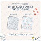 Baabaasheepz X Snoopy Single Layer Blanket 36M 80cm x 100cm