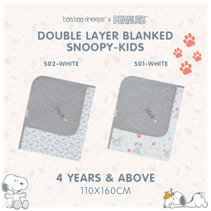 Baabaasheepz X Snoopy Double Layer Blanket Kids 110cmx160cm