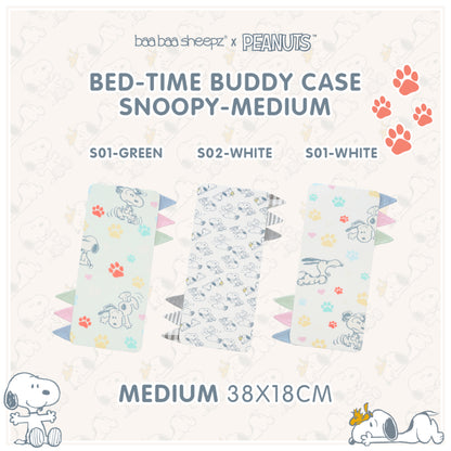 Baabaasheepz X Snoopy Buddy Case Medium 18X38cm / Sarung Bantal Anak