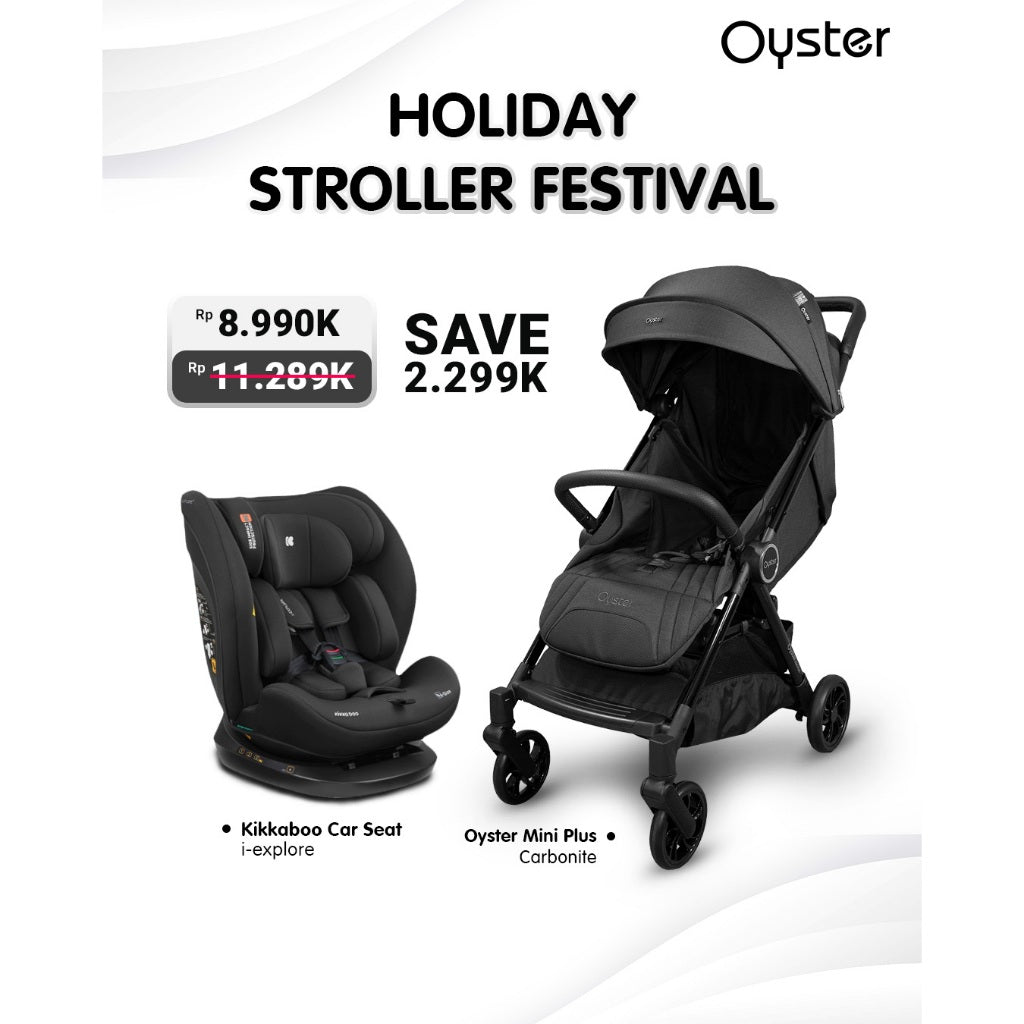 Oyster Stroller Mini Plus Carbonite Black Chassis / Stroller Anak