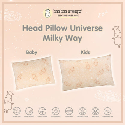 Baabaasheepz Head Pillow Size Kids Baa Baa in the Universe New Milky Way / Starry Star/ Bantal Kepala Anak Baabaasheepz