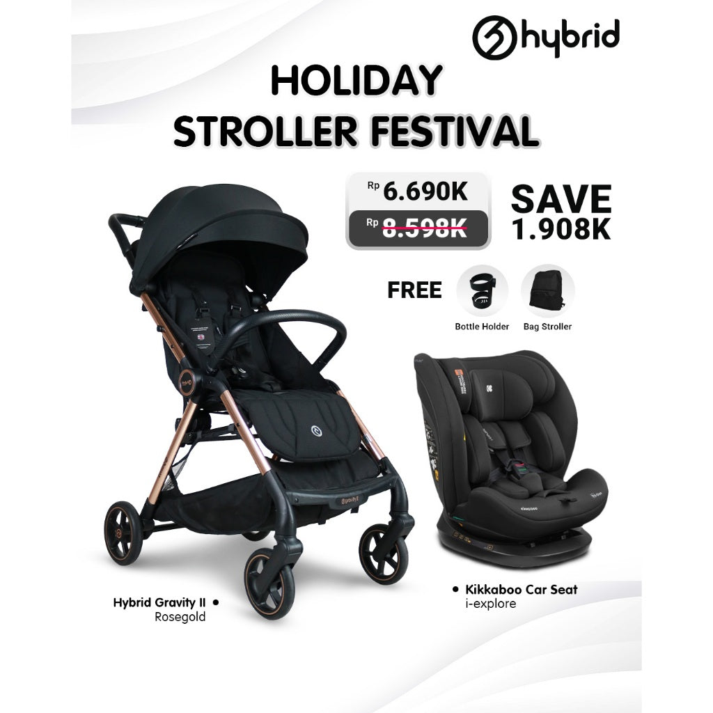 SPECIAL BUNDLE Holiday Stroller Festival Hybrid/Oyster/Kikkaboo