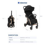 Kikkaboo Pushchair Autofolding Eden Black