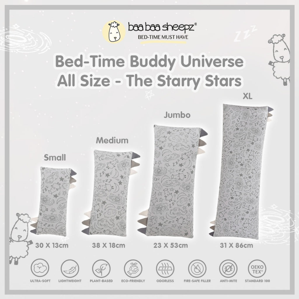 Baabaasheepz Bedtime Buddy Baa Baa in the Universe New Colour Milky Way / Starry Star S/M/L/XL / Bantal Anak