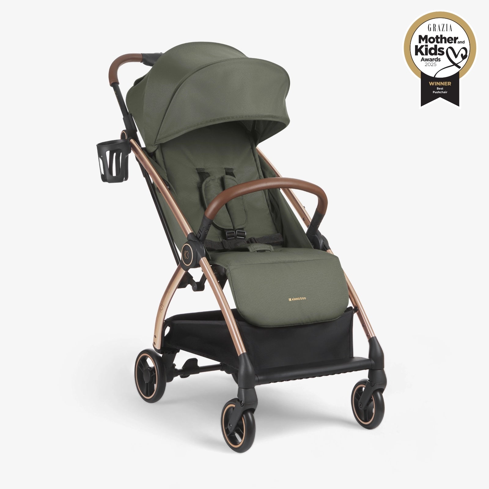 Kikkaboo Pushchair Autofolding Joy Army Green