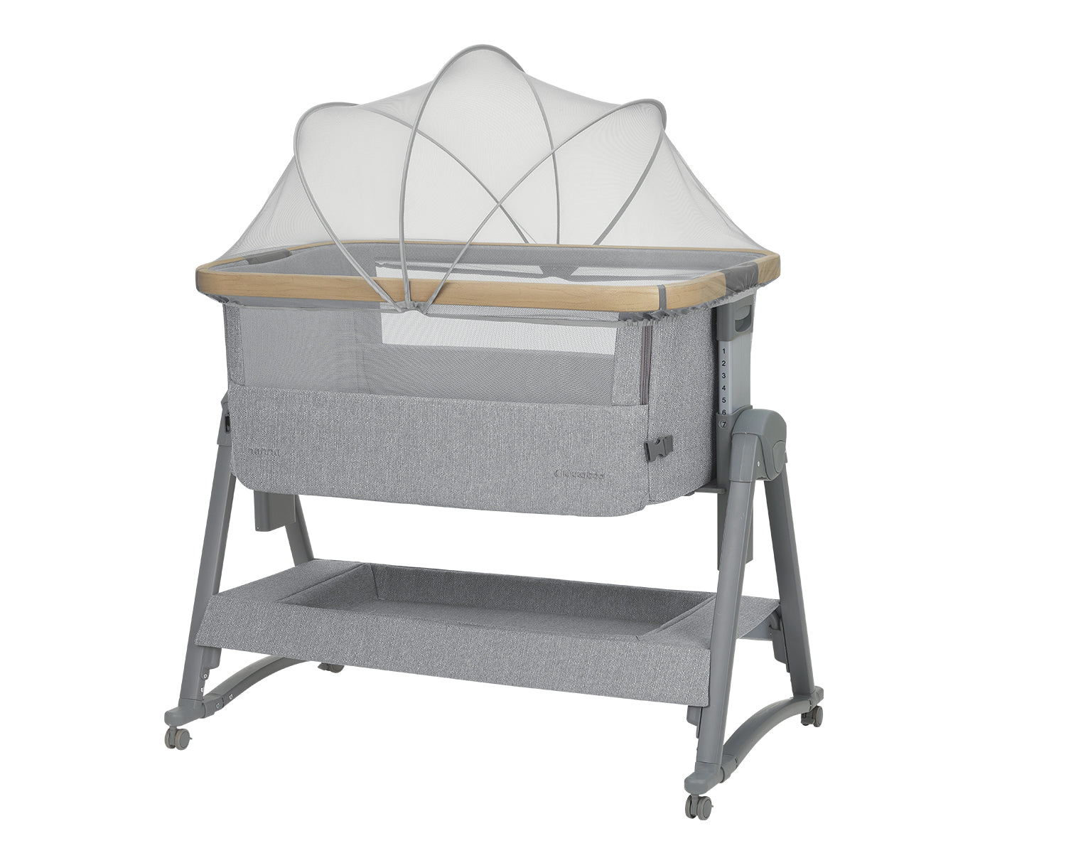 Kikkaboo Baby cots Bedside crib Nanna 2 Grey