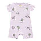 Baabaasheepz Bamboo Romper Short Sleeve White / Romper Pendek Anak Baabaasheepz