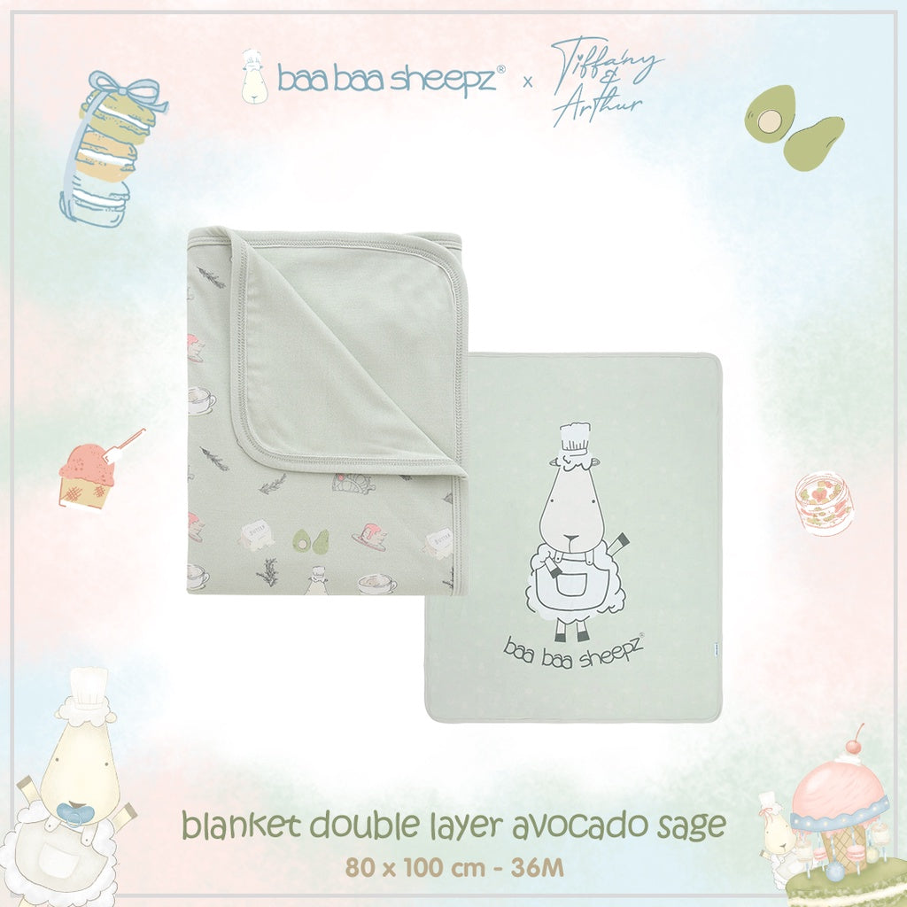 Baa Baa Sheepz x Tiffany - Blanket Double Layer Chef 36M 80X100CM
