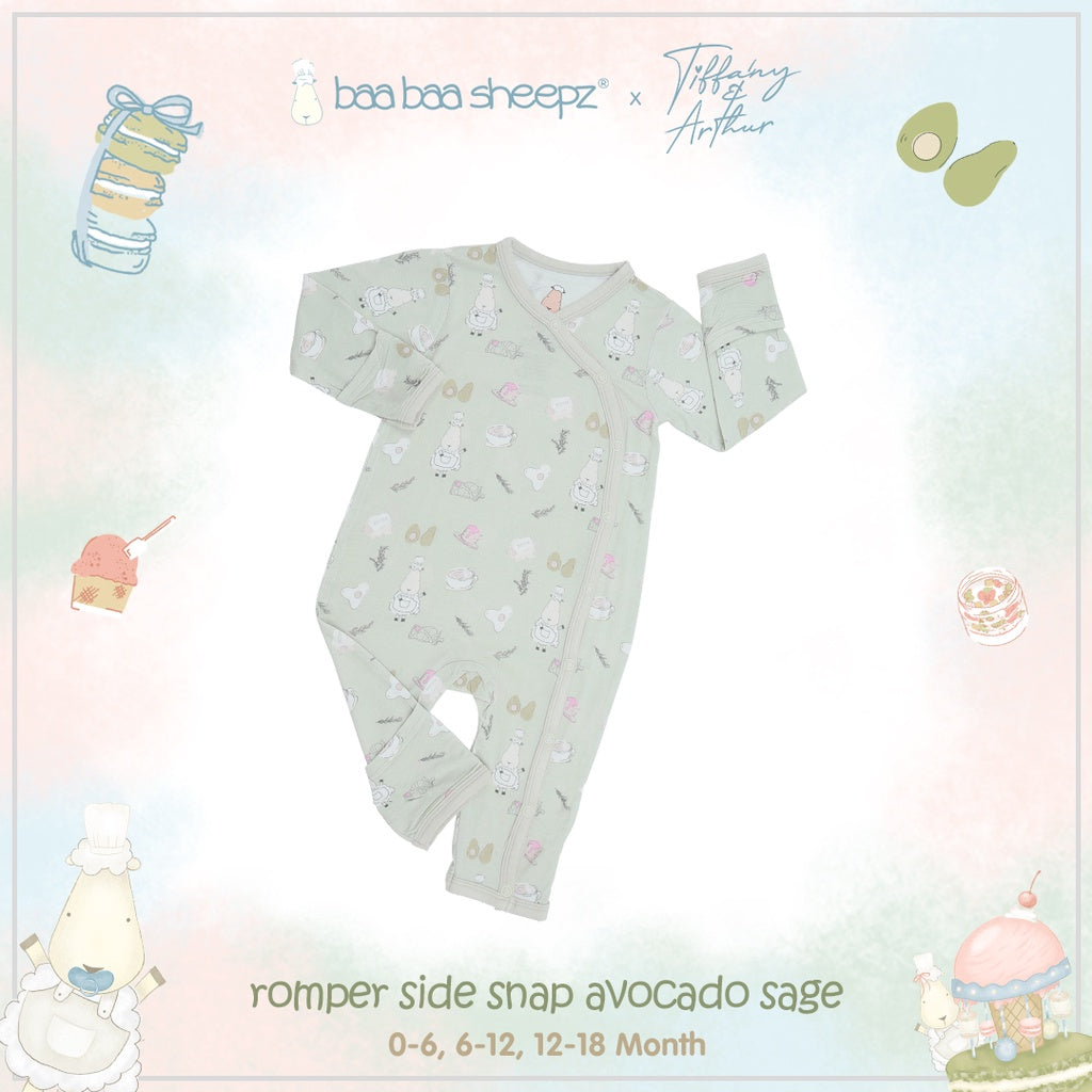 Baa Baa Sheepz x Tiffany - Romper Side Snap Chef Baa Baa