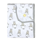 Baabaasheepz Single Layer Blanket Small Sheepz / Blanket Anak Impor - Putih