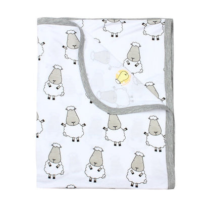 Baabaasheepz Single Layer Blanket Small Sheepz / Blanket Anak Impor - Putih