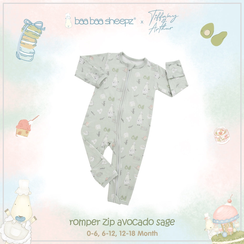 Baa Baa Sheepz x Tiffany - Romper Zip Chef Baa Baa