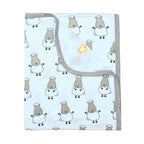 Baabaasheepz Single Layer Blanket Small Sheepz / Blanket Anak Impor - Putih