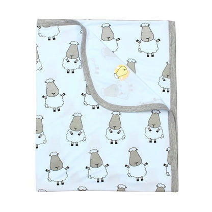 Baabaasheepz Single Layer Blanket Small Sheepz / Blanket Anak Impor - Putih