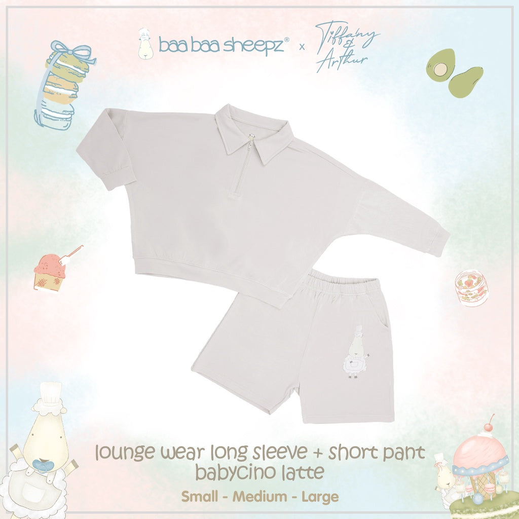 Baa Baa Sheepz x Tiffany - Kids Long Sleeve Shirt + Shorts Pant Chef Baa Baa