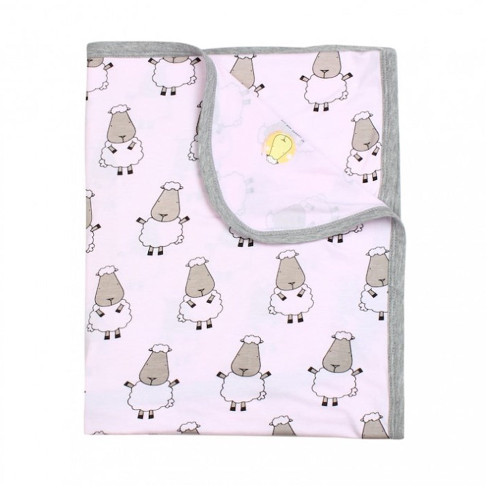 Baabaasheepz Single Layer Blanket Small Sheepz / Blanket Anak Impor - Putih
