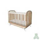 DELPHY RATTAN BED 60X120 NATURAL COLOUR AND WHITE