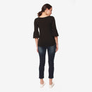 LONG BELL SLEEVES AADA TOP BLACK L