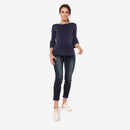 LONG BELL SLEEVES AADA TOP NAVY S