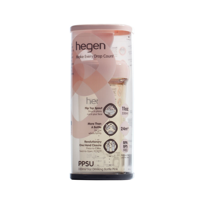 Hegen PCTO™ 330ml/11oz Drinking Bottle PPSU (Pink)