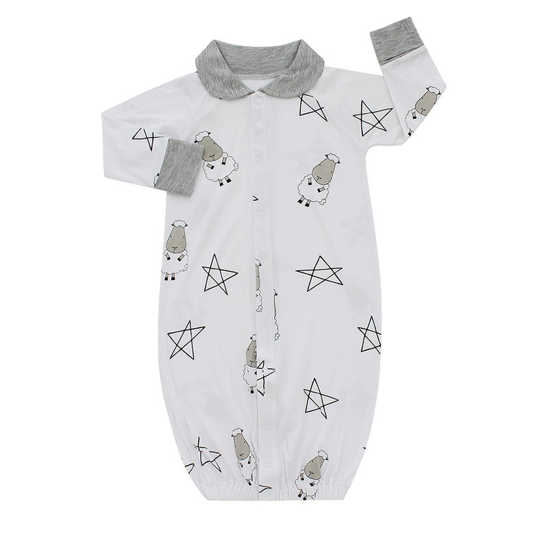 CONERTIBLE GOWN ROMPER Big Star & Sheepz / White