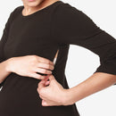 LONG BELL SLEEVES AADA TOP BLACK L