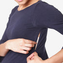 LONG BELL SLEEVES AADA TOP NAVY S