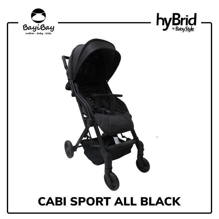 Hybrid Cabi Sport Stroller All Black
