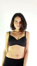 MAIA MICROFIBRE BRA BLACK M