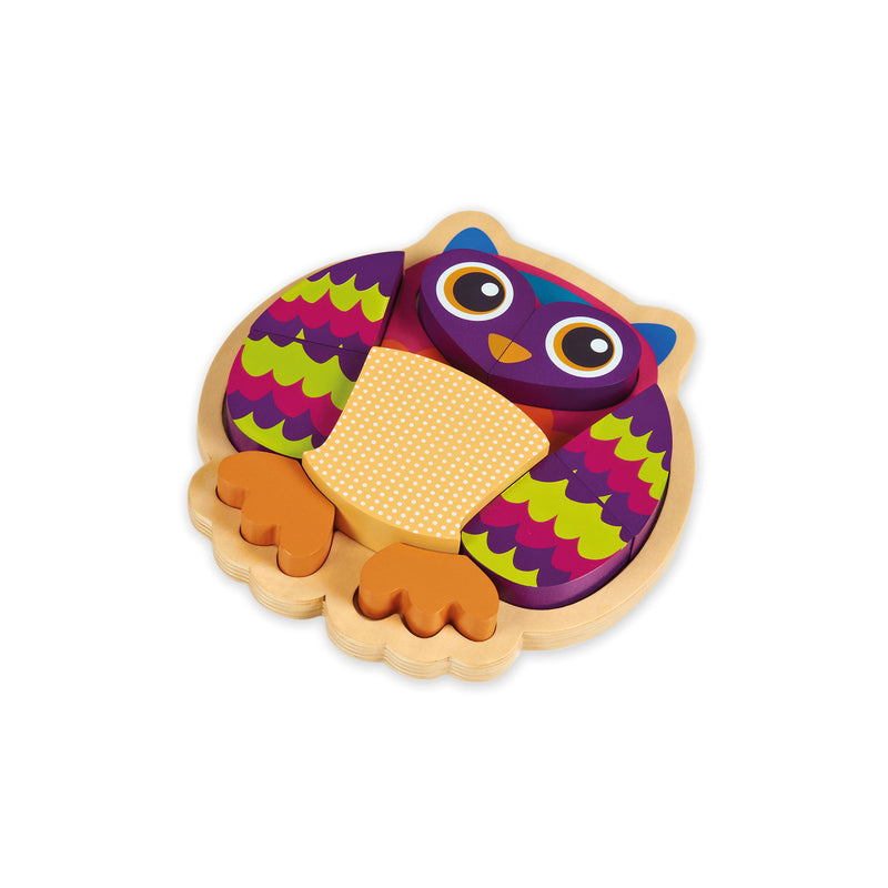 OOPS Mainan Kayu Puzzle 9 pcs - Owl Mr.Woo!